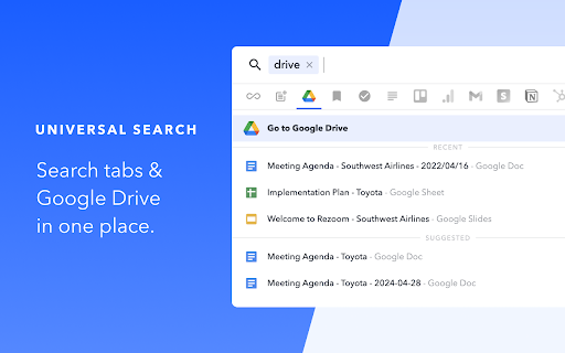 og Om UNIVERSAL SEARCH Google Drive Search tabs Airlines Google Drive Implementation place. Southwest Airlines Agenda 