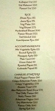 Ark Vegetarian menu 3