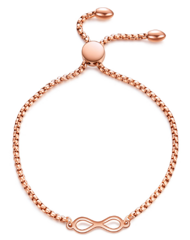 Bracelet en plumes en or rose - 1