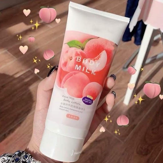 Kem Dưỡng Ẩm, Kem Body Trắng Da Chống Nắng Toàn Thân Trái Đào Pure Milk Body Lotion Hương Nước Hoa Lala