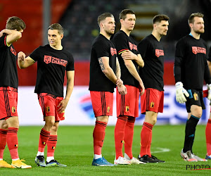 📷 Le message des Diables Rouges : "Pour améliorer les conditions de travail et les droits de l'homme au Qatar"