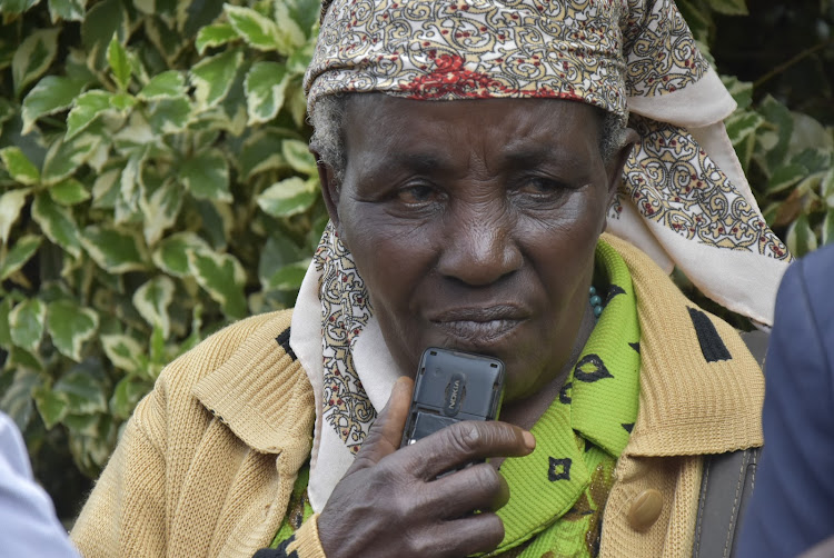 Hodilia Wanjiru, mother of five sisters who allegedly clobbered their brother Paul Ngogoyo on Sunday evening leading to his death