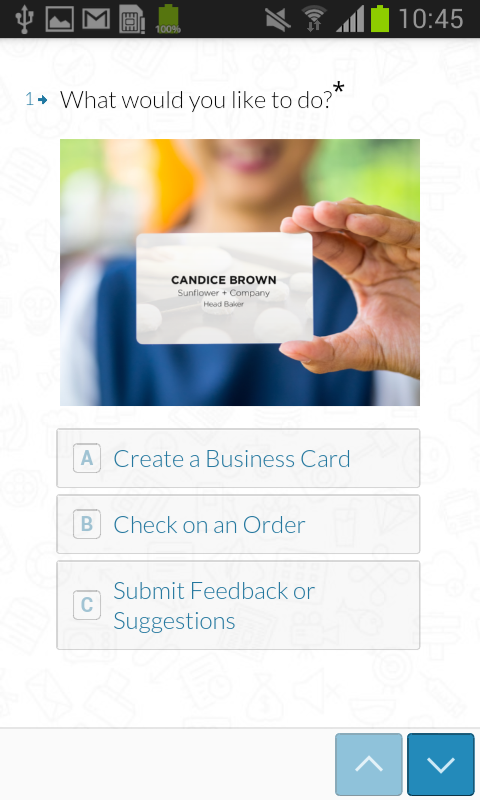 Business Card Maker Screen 3