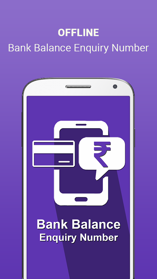 Android application Bank Balance Enquiry Number screenshort