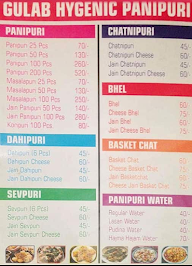 Gulab Panipuri menu 4