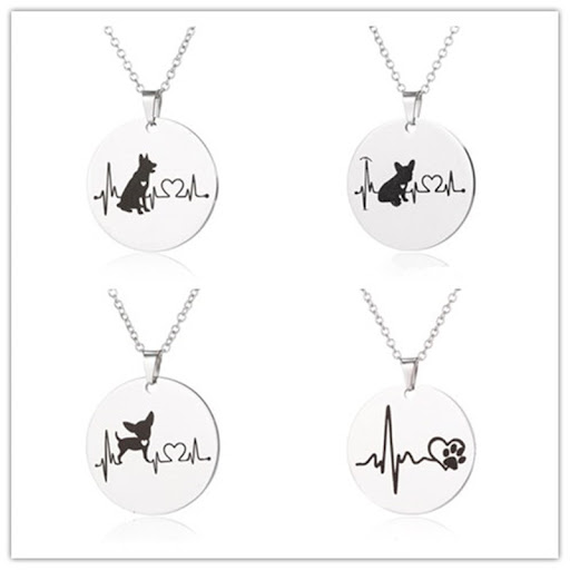 Title 1, Creative necklace dog cardiogram necklace
