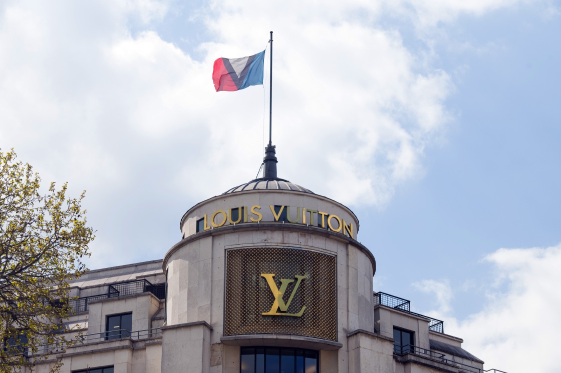 Paris, France, inside LVMH, Louis Vuitton Luxury clothing store at