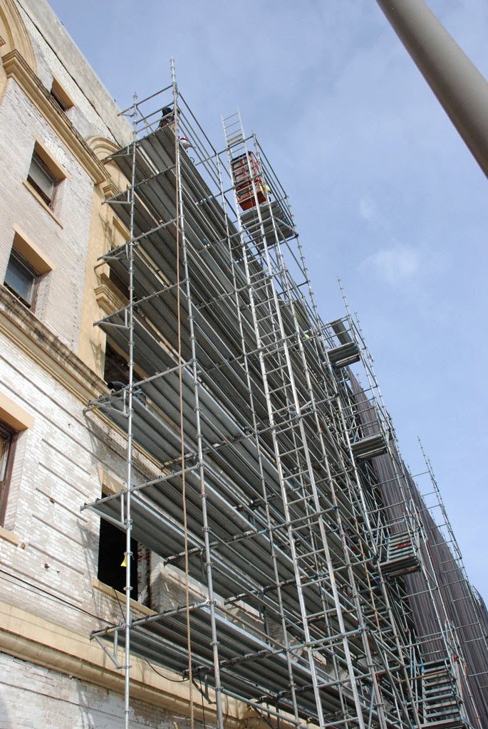 Scaffold, scaffolding, scaffolding, rent, rents, scaffolding rental, construction, ladders, equipment rental, scaffolding Philadelphia, scaffold PA, philly, building materials, NJ, DE, MD, NY, renting, leasing, inspection, general contractor, masonry, 215 743-2200, superior scaffold, electrical, HVAC, swing stage, swings, suspended scaffold, overhead protection, canopy, transport platform, lift, hoist, mast climber, access, buckhoist, the met, metropolitan opera house, philadelphia