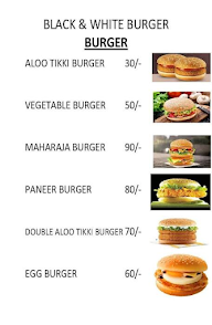 Black And White Burger menu 3