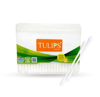 Tulips Cotton Swabs - 200 pcs
