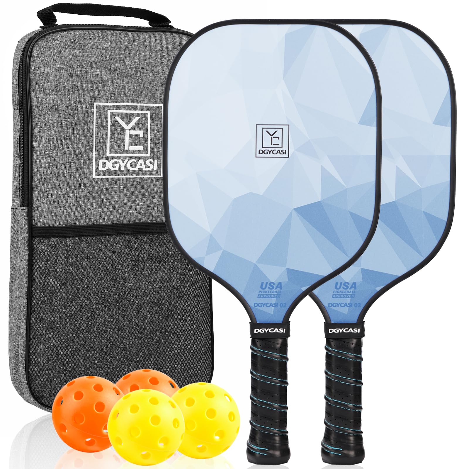 YC DGYCASI Pickleball Paddles Set