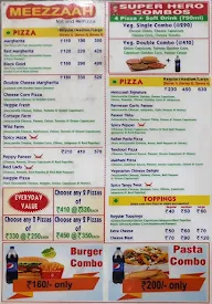 Meezzaah menu 1