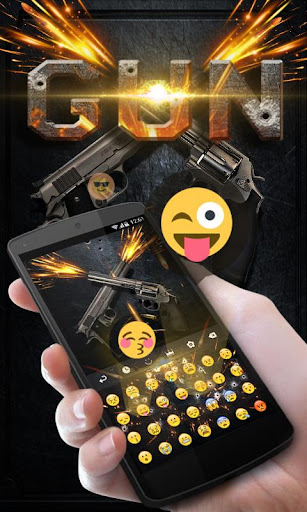 Gun GO Keyboard Theme & Emoji