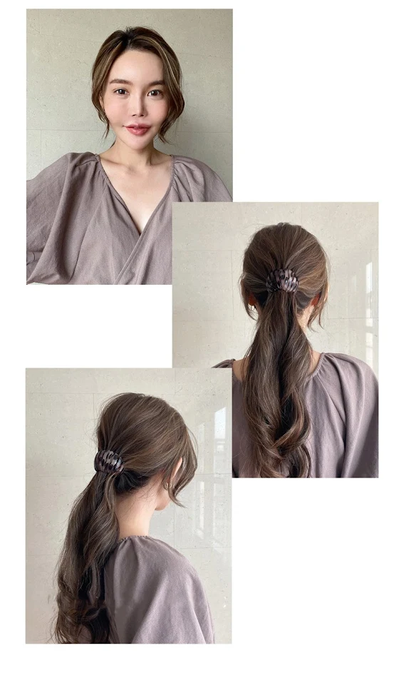 Koreaanse retro geometrische elastische haarband voor stijlvolle kapsels. Sterke grip, vintage design en ideaal voor dagelijks gebruik of evenementen.