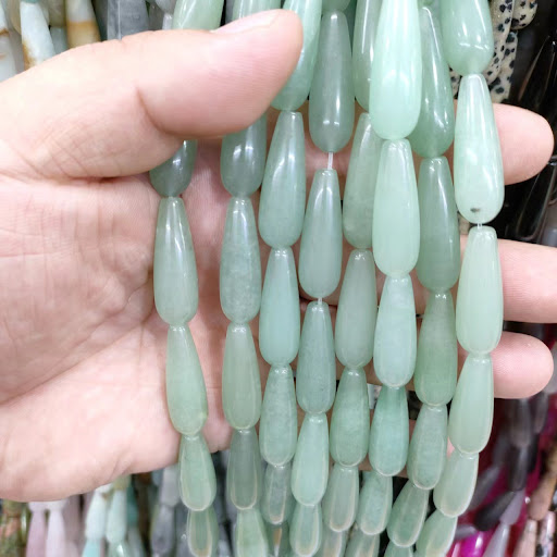 Title 5, Natural Stone Water Drop Hosta Flower DIY Handm...