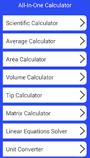 All in One Calculator Screenshot