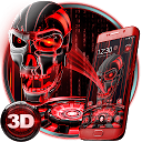 Herunterladen 3D Tech Blood Skull Theme Installieren Sie Neueste APK Downloader