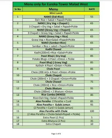 Joshi Bhavan - Breakfast, lunch, dinner menu 