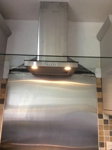 New extractor fitted including all ducting through floor ceiling externally. Customer to touch up pa