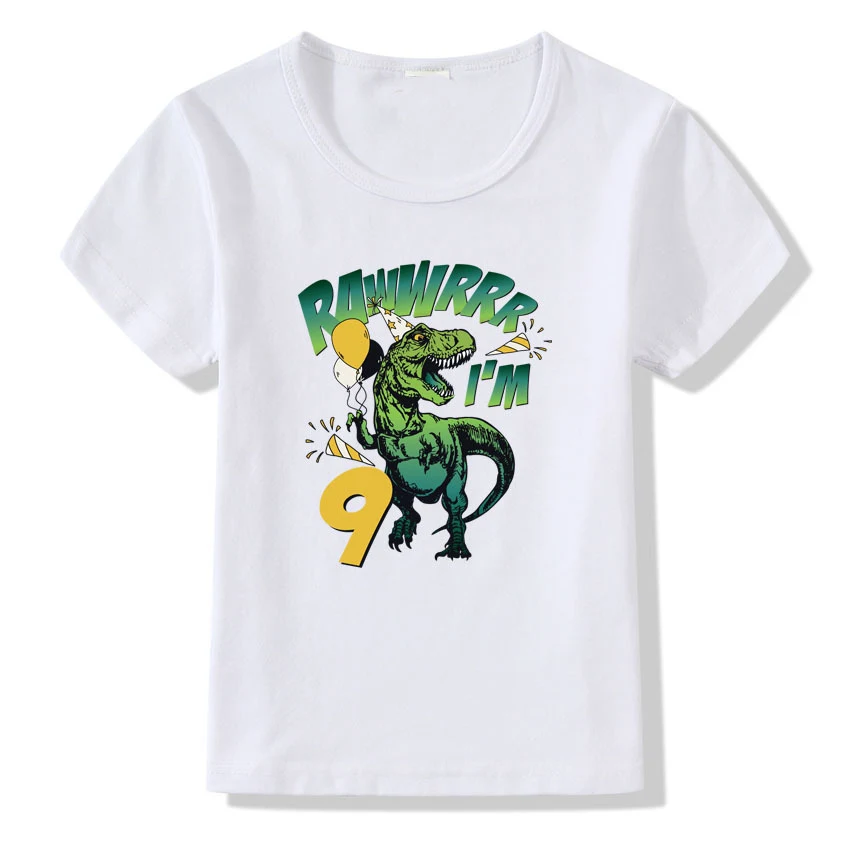Title 7, Childrens T-shirt Numbers 1-9 Birthday T-shirt...