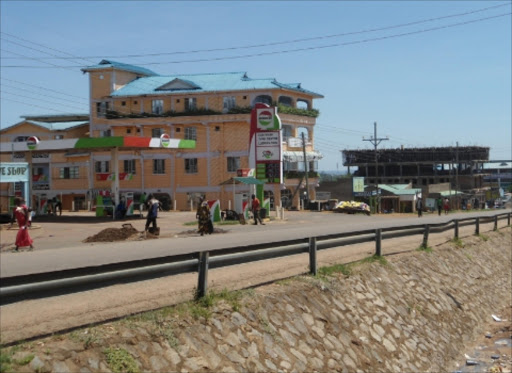 A view of Isebania town.