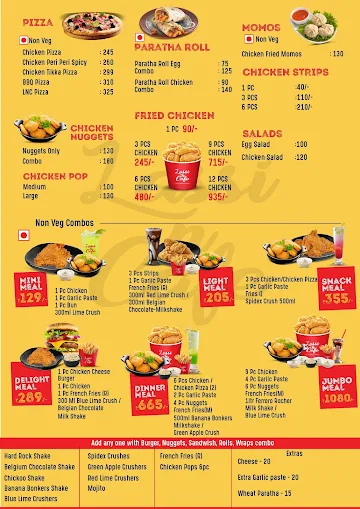 Lassi N Cafe menu 