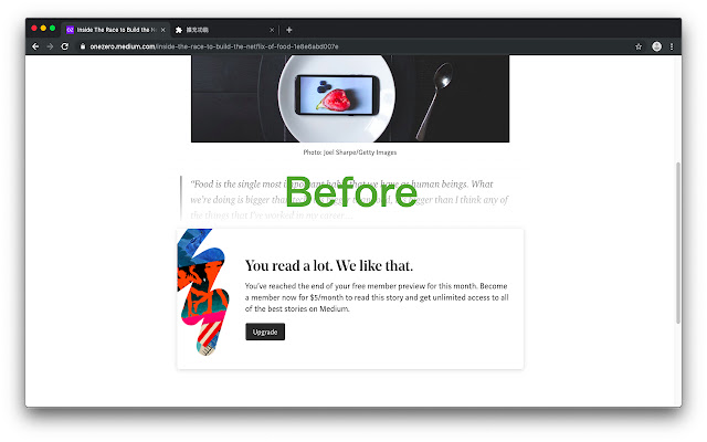 medium infinity reader chrome extension