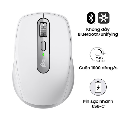 Chuột không dây Logitech MX Anywhere 3 (910-005993) (Xám) - Hàng trưng bày