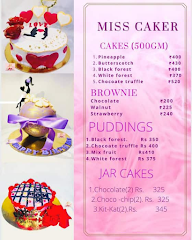 Miss Caker menu 1
