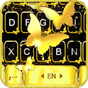 Golden Butterfly Keyboard Them