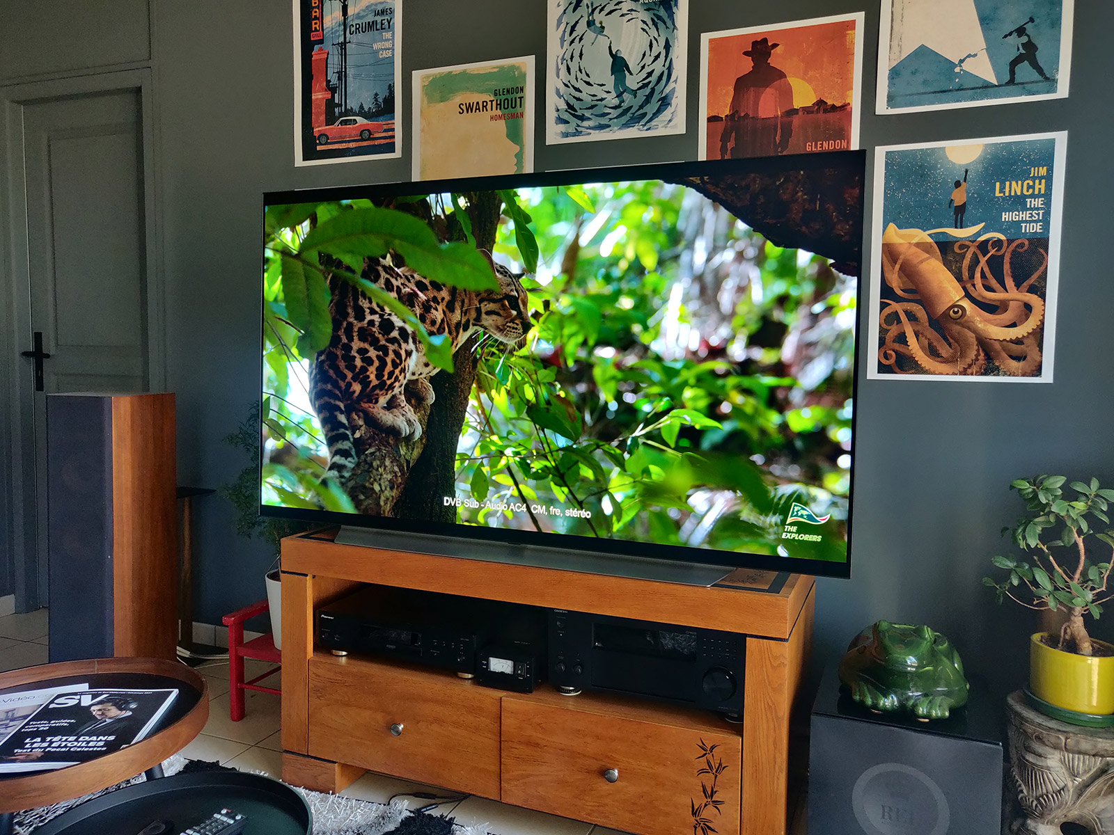 Vebos Pied d'enceinte télévision Bose TV Speaker noir