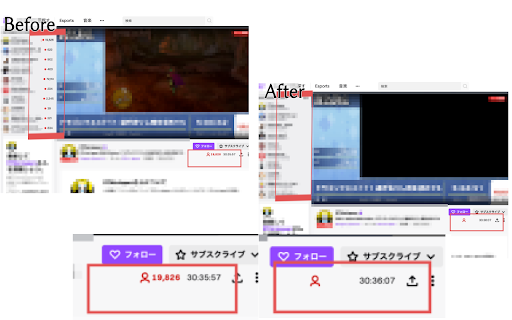 Hide Twitch Viewer count