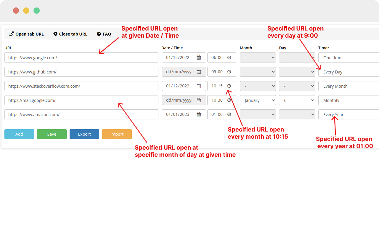 Tab Scheduler with auto open and close Preview image 10