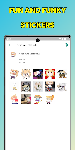 Screenshot NecoArc Stickers