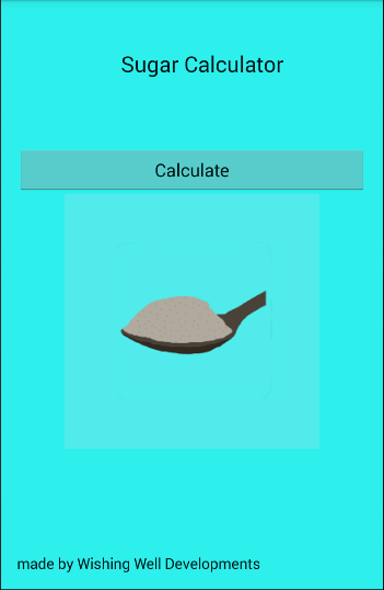 Android application Sugar Calculator screenshort