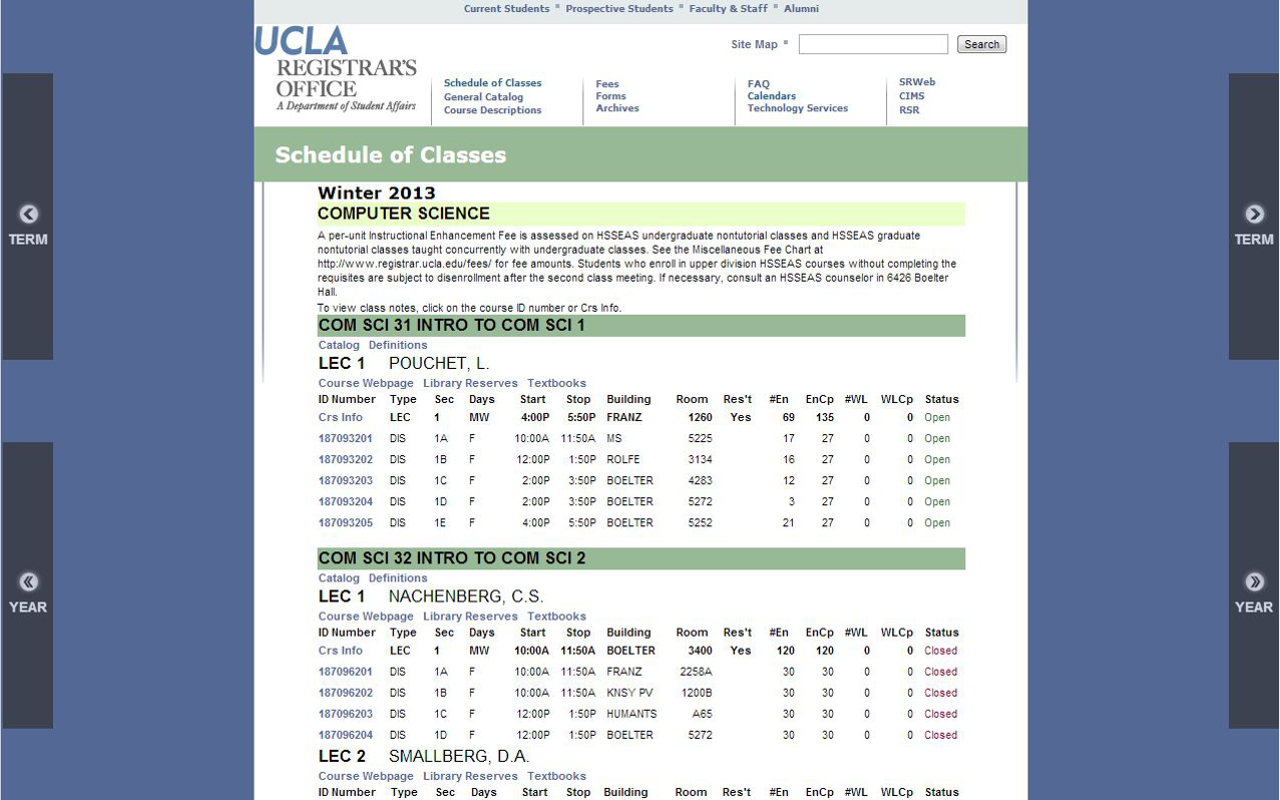 UCLA Registrar Term Switcher Preview image 0