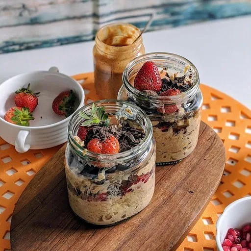 Fresh Seasonal Fruits & Honey Muesli In A Jar