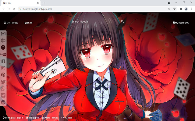 Yumeko Wallpaper Custom New Tab