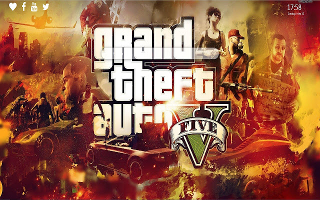 Grand Theft Auto Wallpaper New Tab Background