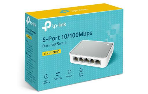 Switch TP-Link TL-SF1005D 5-Port 10/100Mbps Desktop Switch ...