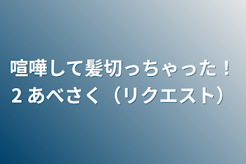 喧嘩して髪切っちゃった！2 あべさく（リクエスト）