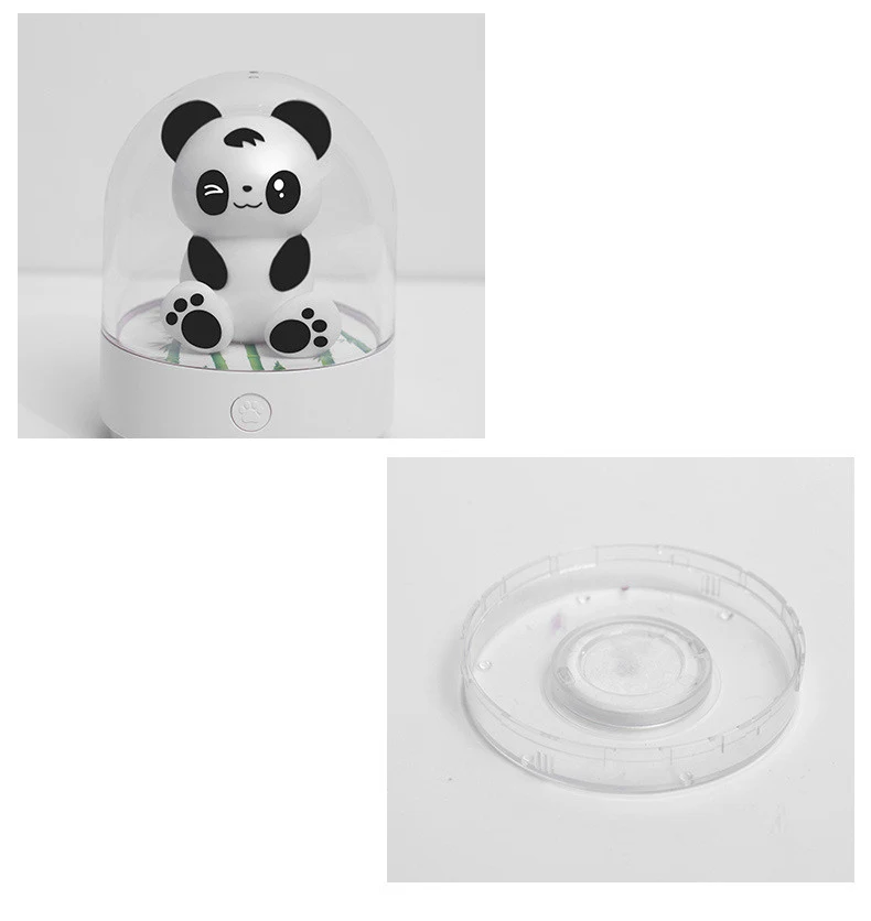 Title 7, 3D Creatieve Panda Nachtlampje, USB Oplaadbare ...