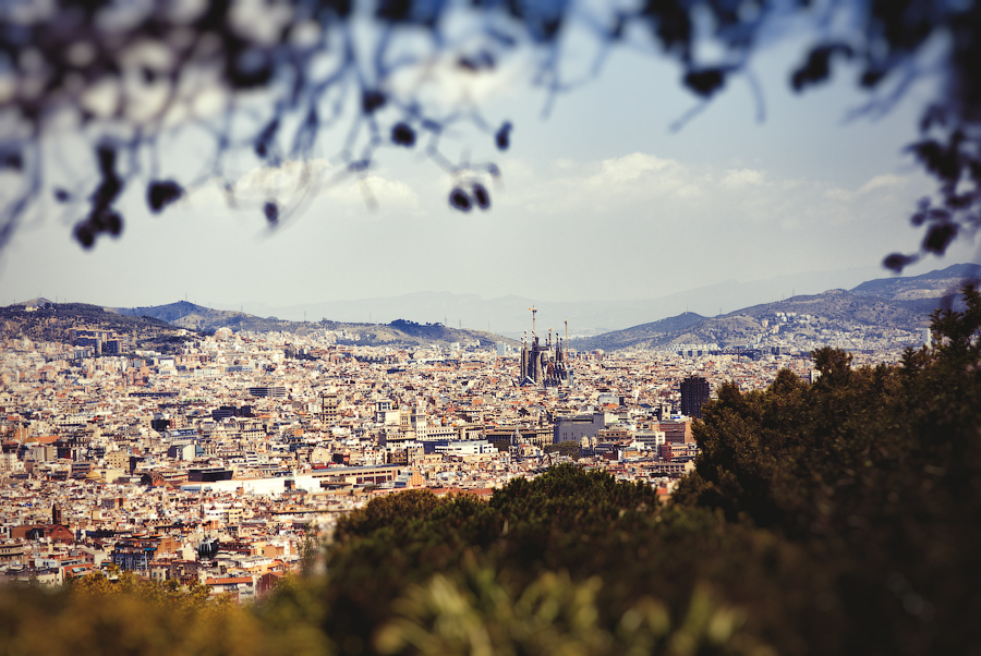 Sagrada Familia View from Montjuik