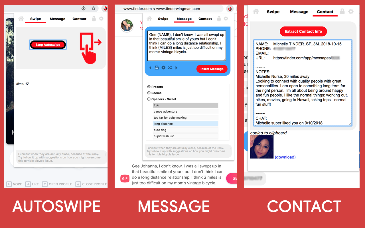 Dating App Wingman Pro (auto-like > message) Preview image 3