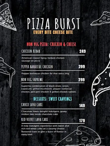 Pizza Burst- Every Bite Cheese Bite menu 