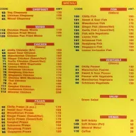 Madhumita Restaurant menu 2