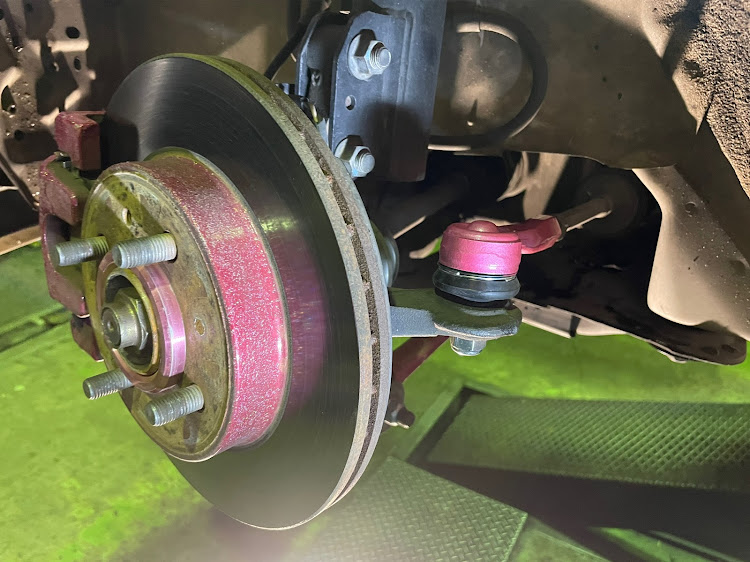 ムーヴのムーヴカスタム・~Initial☆D family~・Oyabin★Base・延長タイロッドエンド・しゃくちゃん整備士に関するカスタム事例の投稿画像7枚目