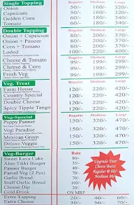 Aovn Home's Pizza menu 1