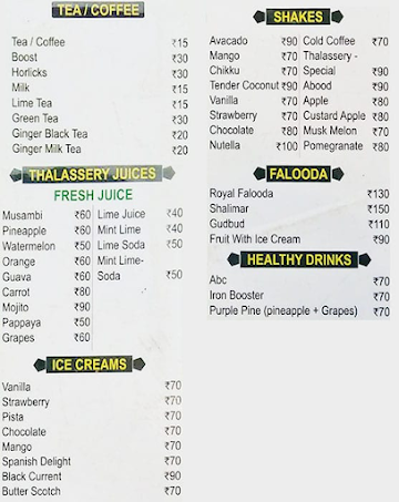 Thalasherry Resturant Kammanahalli menu 