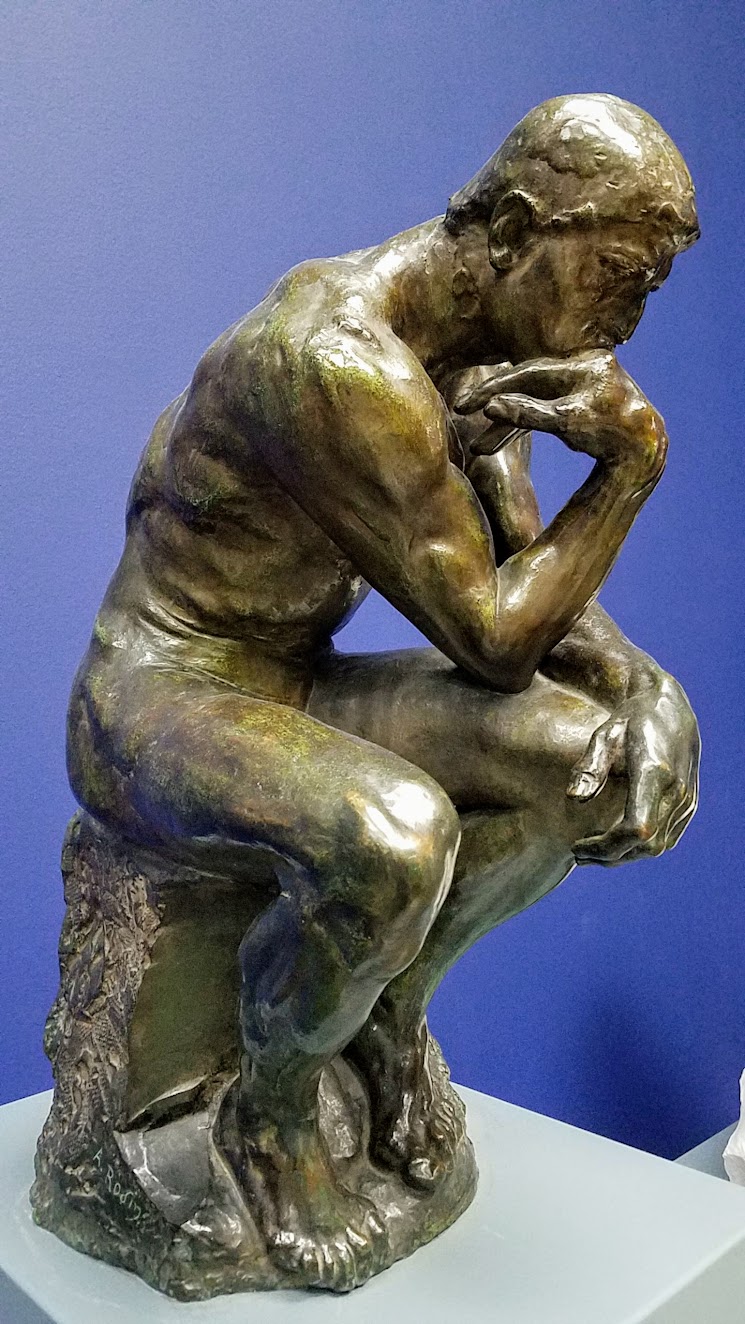 Rodin's The Thinker both in large and small form can be found at Ny Carlsberg Glyptotek in Copenhagen, which houses one of the largest collection of French sculpture August Rodin in the world